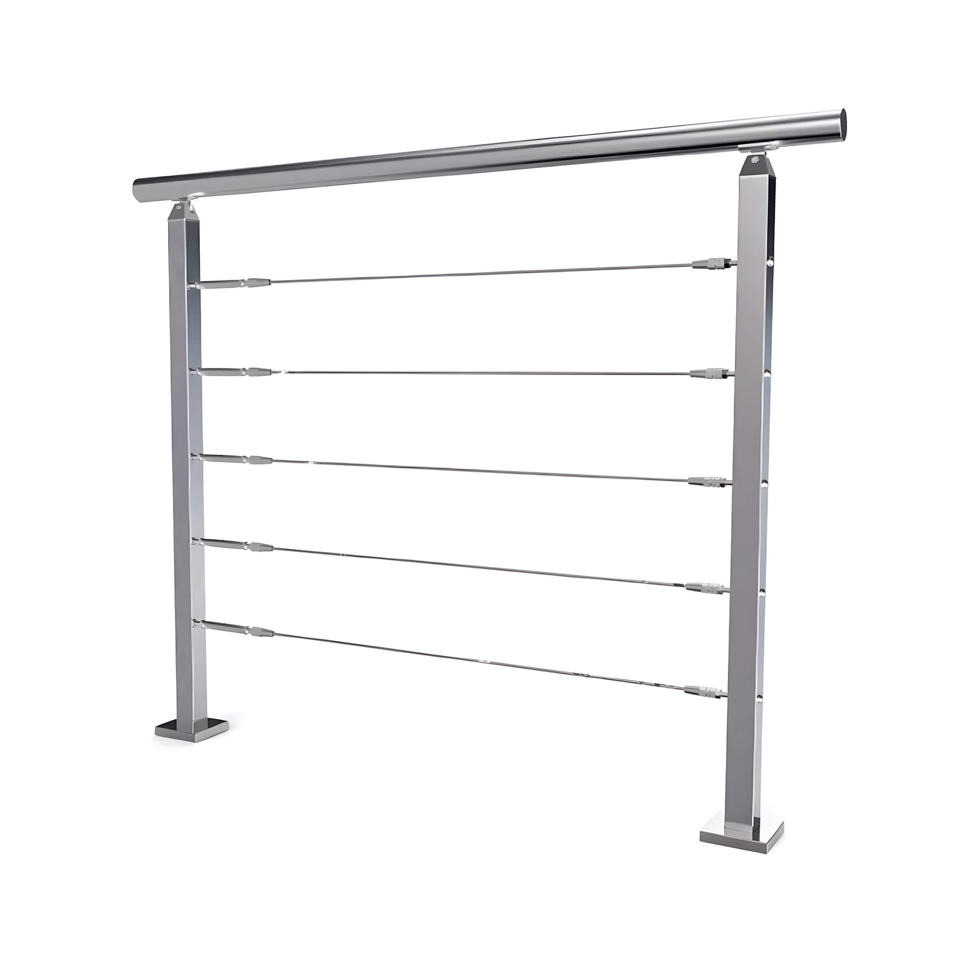 High Quality Stainless Steel Cable Railing Post For Deck Balcony Stair Balustrade Railing Interior And Exterior