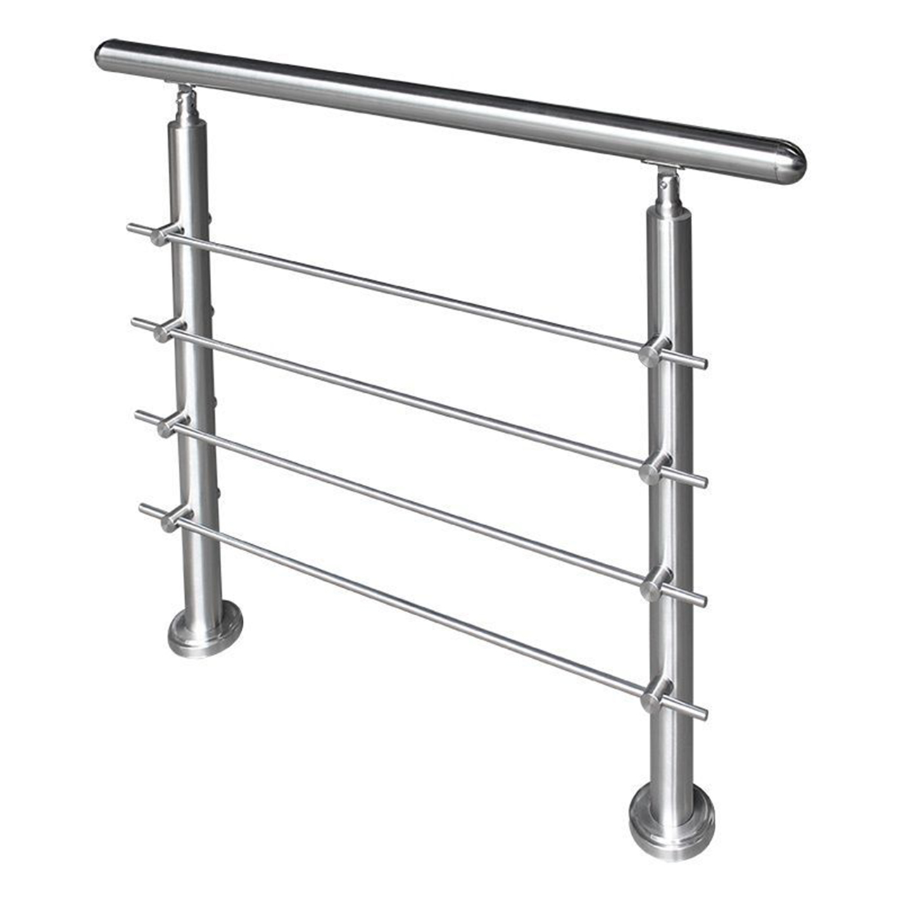 Stainless Steel Handrail Post Kits Bar Railing Post Balustrade Hardware Modern Design For Balcony Railing