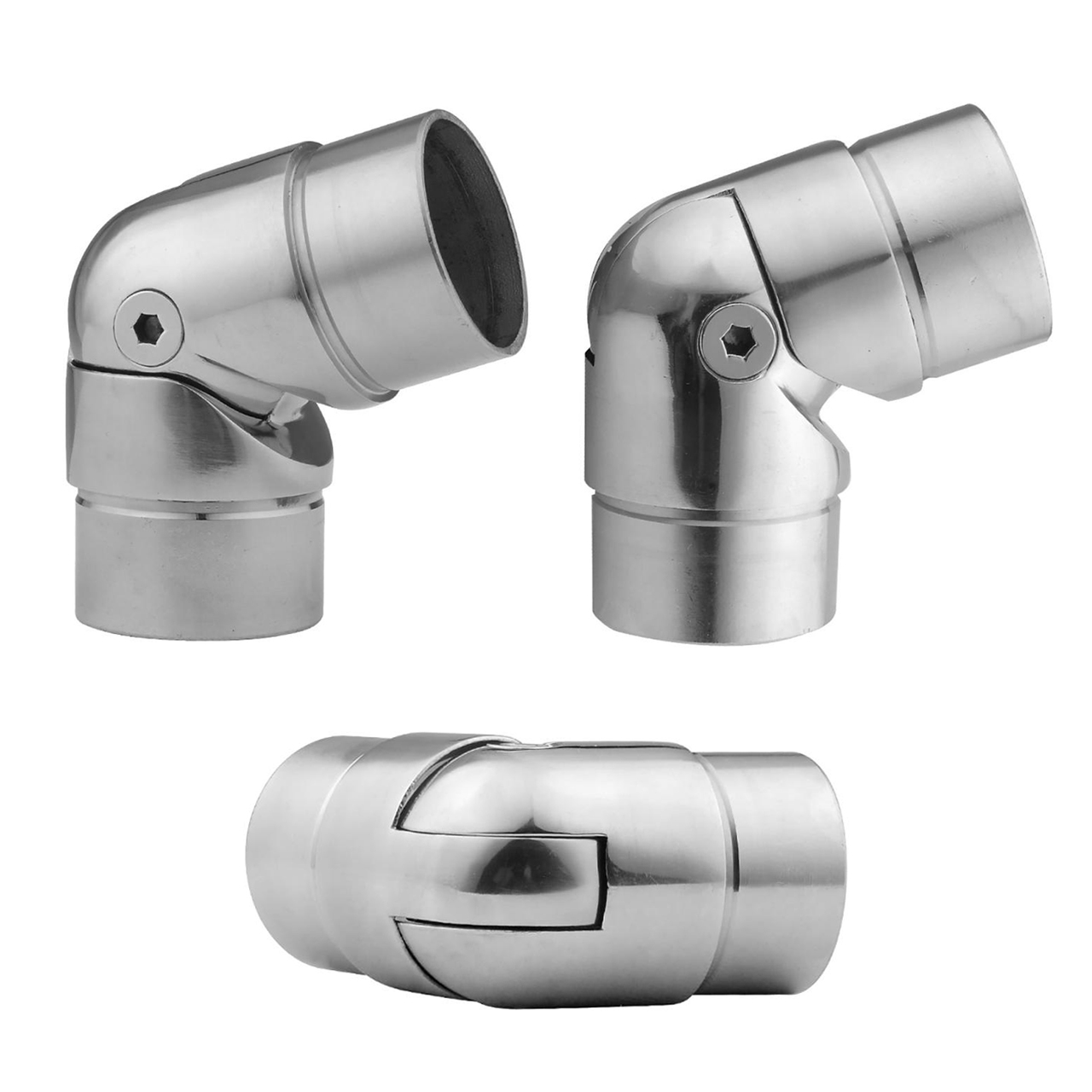 Stainless Steel Round Tube Elbow Adjustable Connector Buy Round Tube